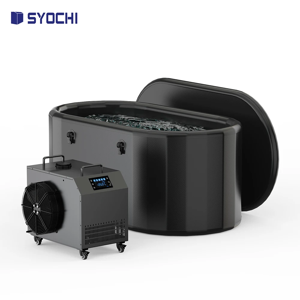 Syochi OEM Attrezzatura di raffreddamento plug-in fredda Raffreddatori raffreddati ad acqua Raffreddatori portatili per bagnetto di ghiaccio Atleti Filtri per il riciclaggio