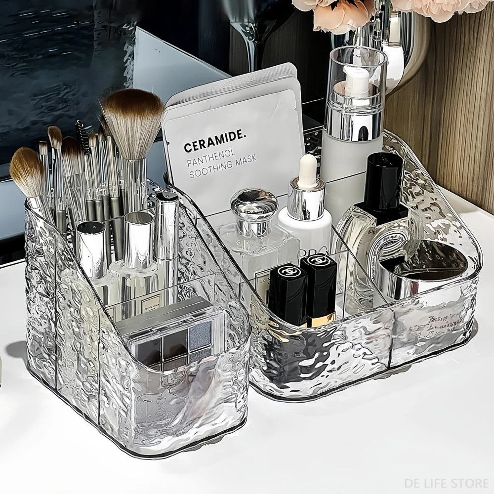 Makeup Storage Organizer Clear Skincare Organiser For Vanity Storage Box For Lipstick Cosmetic Organizer Perfume Holder