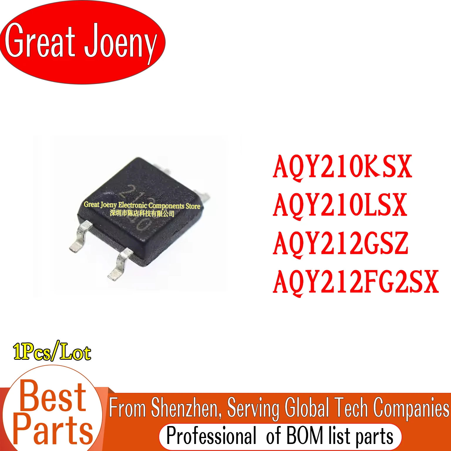 

AQY210KSX AQY210LSX AQY212GSZ AQY212FG2SX IC Chipset SOP-4