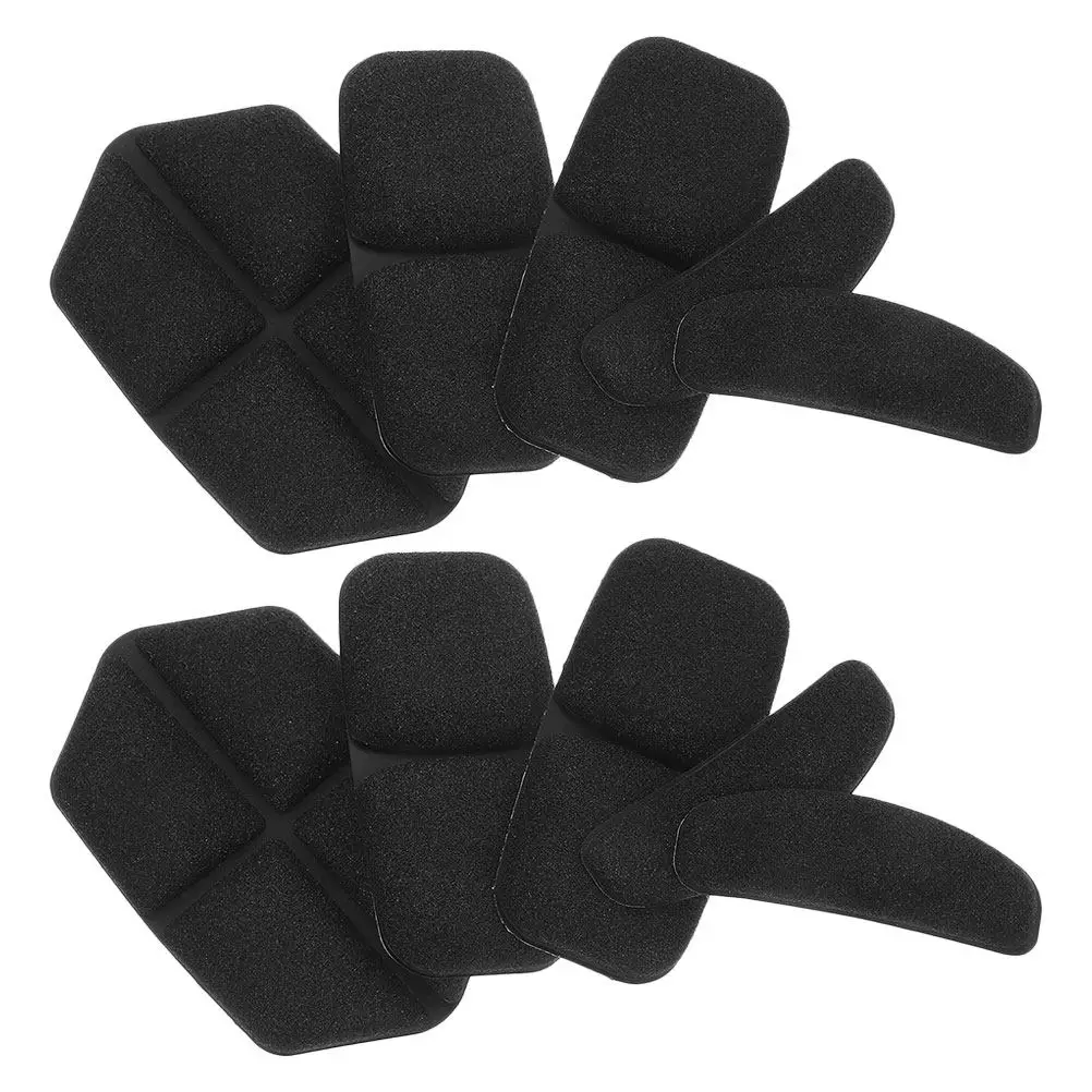 10Pcs Padding Sponge Insert Self Adhesive Breathable Washable Replacement Bike Motorcycle Liner Sponge Lining