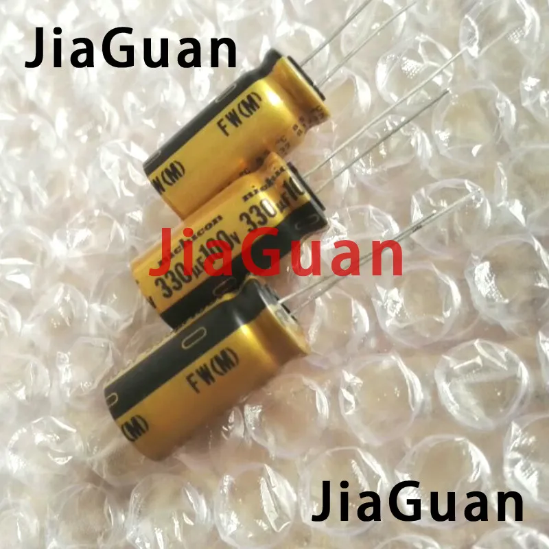 10pcs NEW NICHICON FW 330UF 100V 12.5X25MM audio Electrolytic Capacitor 100V330uF filter amplifier 100V 330UF 330UF/100V