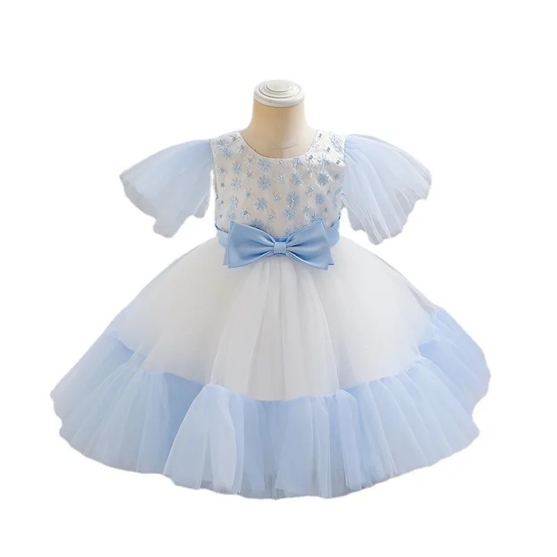 Annabelle Flower Girl abito da cerimonia per matrimonio abito da ballo in Tulle senza maniche eleganti notizie per feste abiti di moda per ragazza 2023