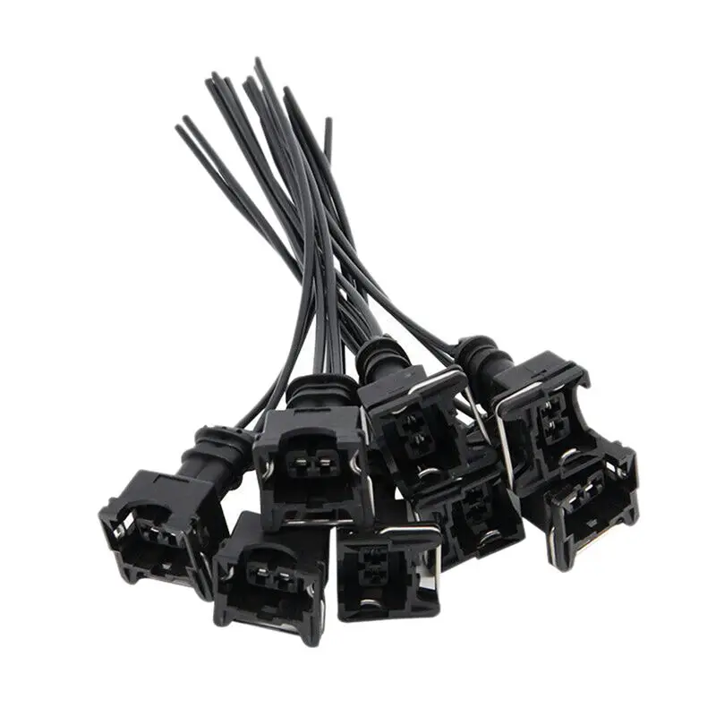 24Pcs Fuel Injector Connector Wiring Plugs Clips For EV1 OBD1 Pigtail Cut & Splice