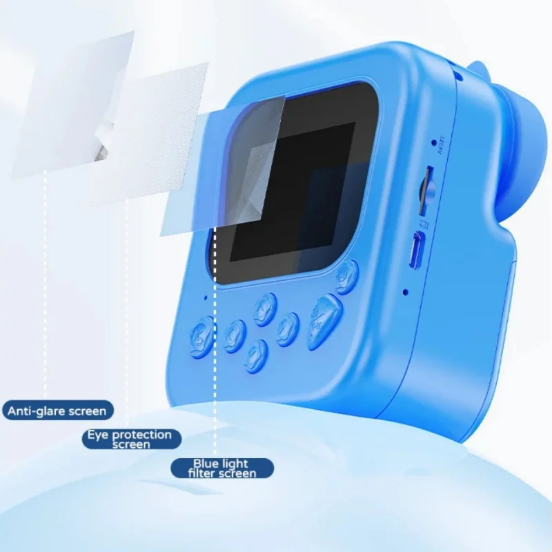 Câmera Instantânea HD para Crianças com Impressora, Timer, Fotos e Vídeos, Presente para Estudantes, Gravador de Vídeo Portátil