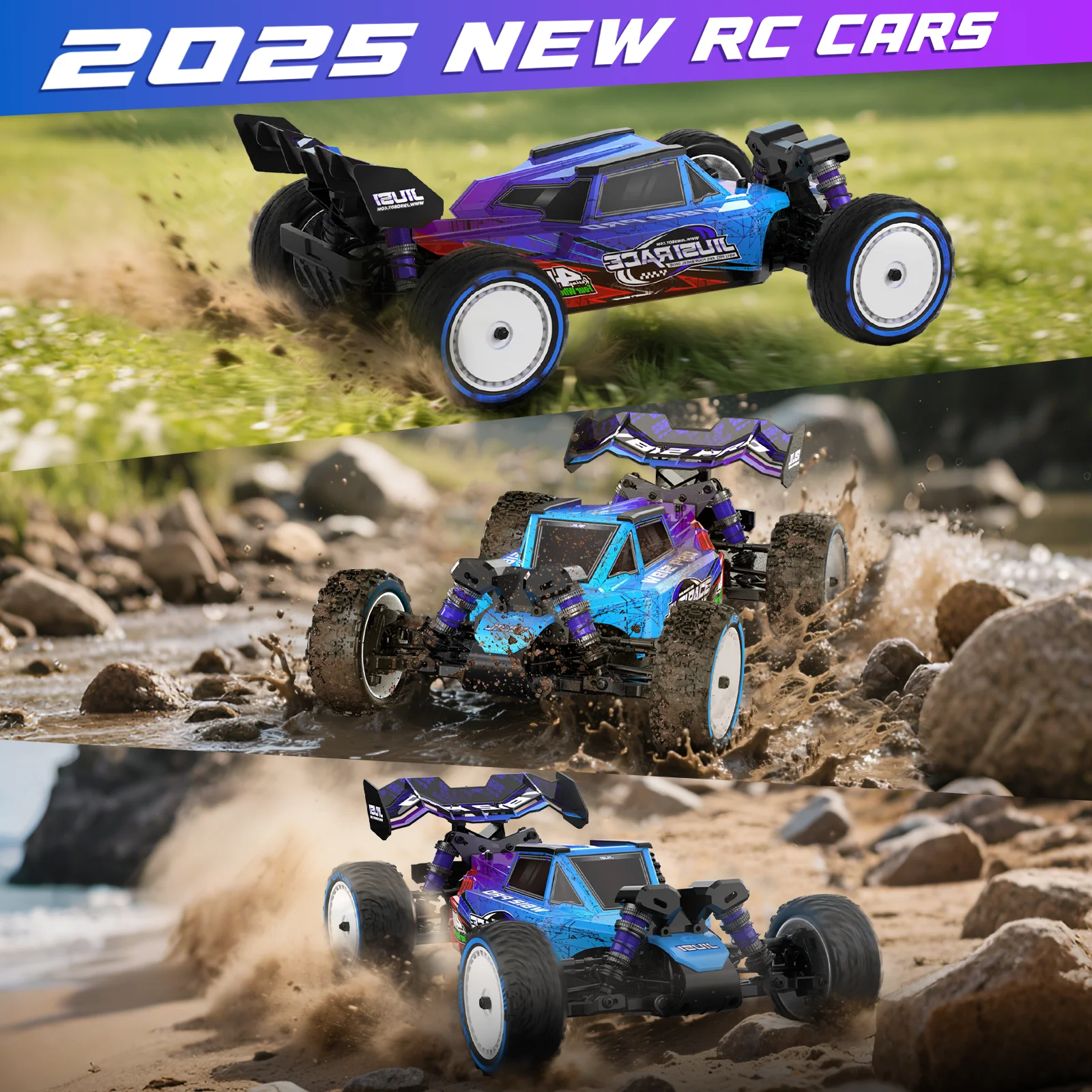 JIUSI WB12 PRO 1/12 سيارة سباق 4WD 80km/h بدون فرش 2.4G سيارة تحكم عن بعد تنافسية على الطرق الوعرة سيارة جميع التضاريس