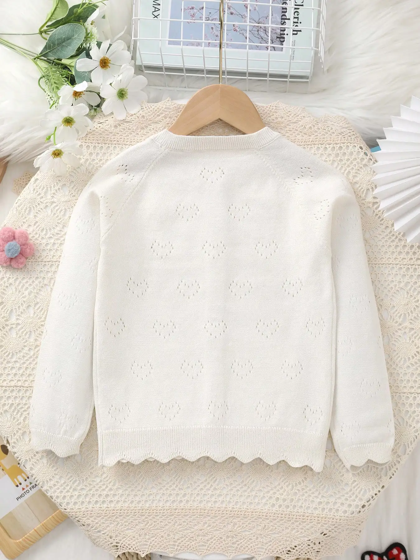 Girls' Cardigan, Kidsren's Spring and Autum Sun Protection Air-Conditioning Shirt, Girls' Knitted Knitwear, Baby's Spring and Autum Jacket