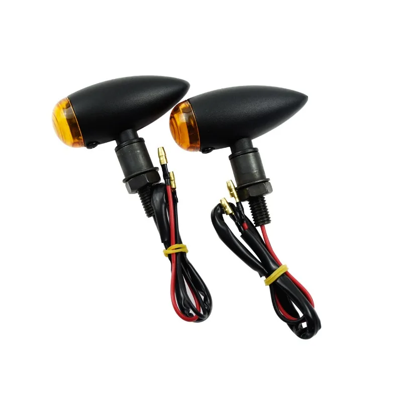 

Аксессуары для модификации мотоциклов Harley, универсальные, 2 шт., указатели поворота в форме пули, из алюминиевого сплава, модель с головкой в форме пули.