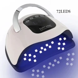 SUN X19 MAX Professional Nail Drying Lamp For Manicure 72 LEDS Gel Polish Drying Machine With Auto Sensor UV LED Nail Lamp