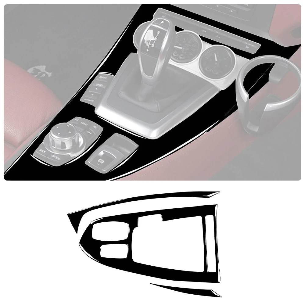 Panel de palanca de cambios interior para coche, accesorios de control central, pegatinas 3d, almohadilla de protección, decoración para bmw Z4 E89 2009-2015