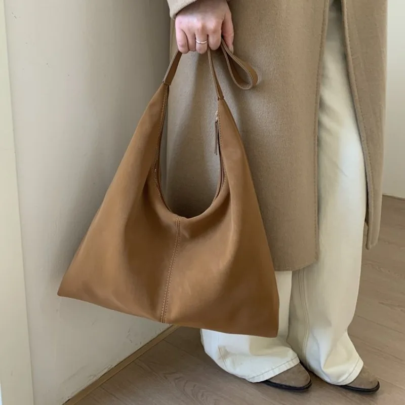 

Women's Retro Suede Hobo Shoulder Bag, Casual Style for Daily Errands, School Commute & Weekend Outings Handbags Bags for Women