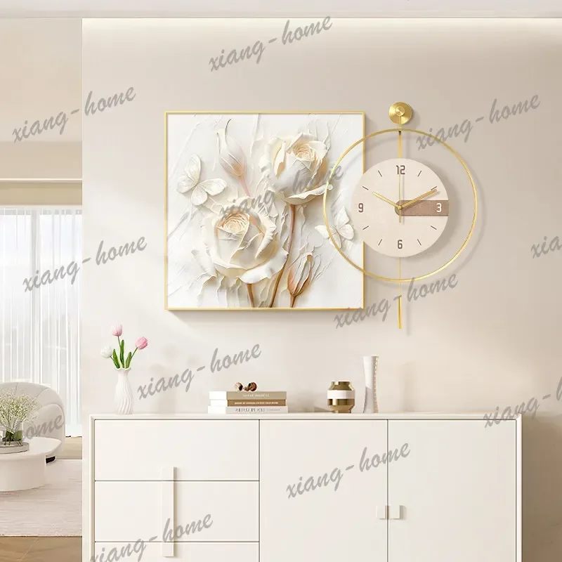 PG Bedrooms Modern Wall Watch Fashion Minimalist Design Creative Aesthetic Wall Clocks Interior Luxury Horloge Room Decorations
