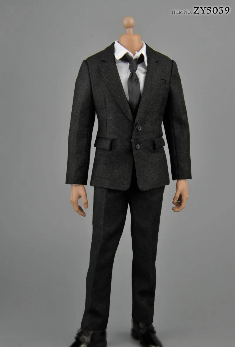 ZYTOYS Soldato Maschio Scala 1/6 Cachi/Grigio/Bianco/Nero/Blu Carriera Costume Formale Abiti da Uomo Modello per 12 ''Action Figure Corpo