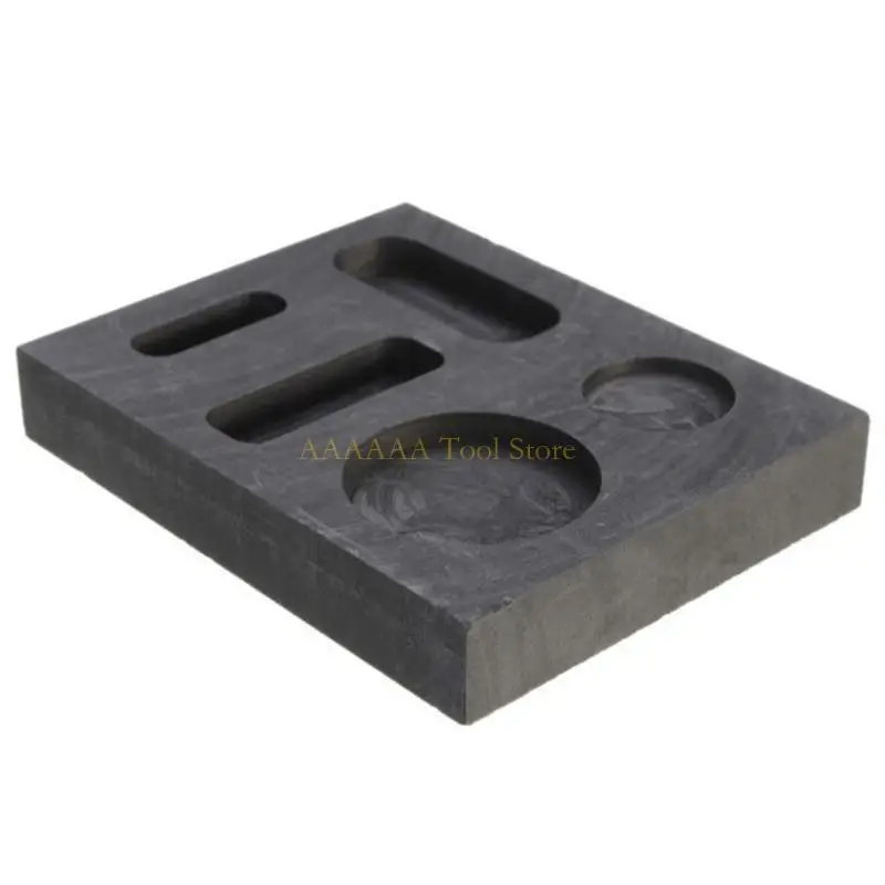 A2BE 5 in 1 Casting Ingot Mold Melting Ingot Mold for Melting Casting Refining Gold Silver Mold Coin Combo Melting