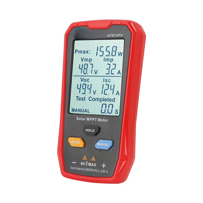 UNI,-T UT673PV Solar MPPT Meter Solar Panel Test Power Peak Supply Voltage Current Open Circuit Voltage Short Circuit Current