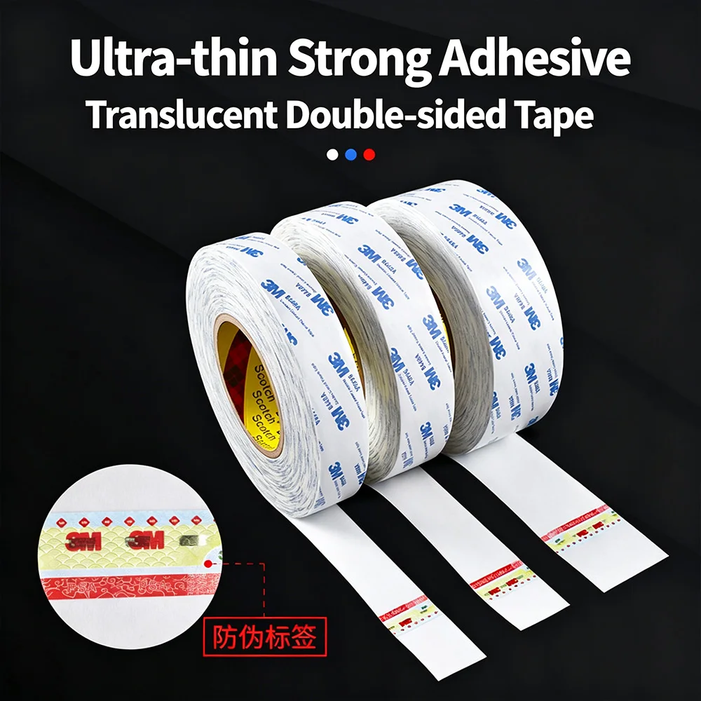 3M 9448A Double Sided Tape Ultra-thin Non-woven Fabric Strong Adhesive Tape For Electronic Repair DIY Decor Wall Mounting 1/5 Ro view 4