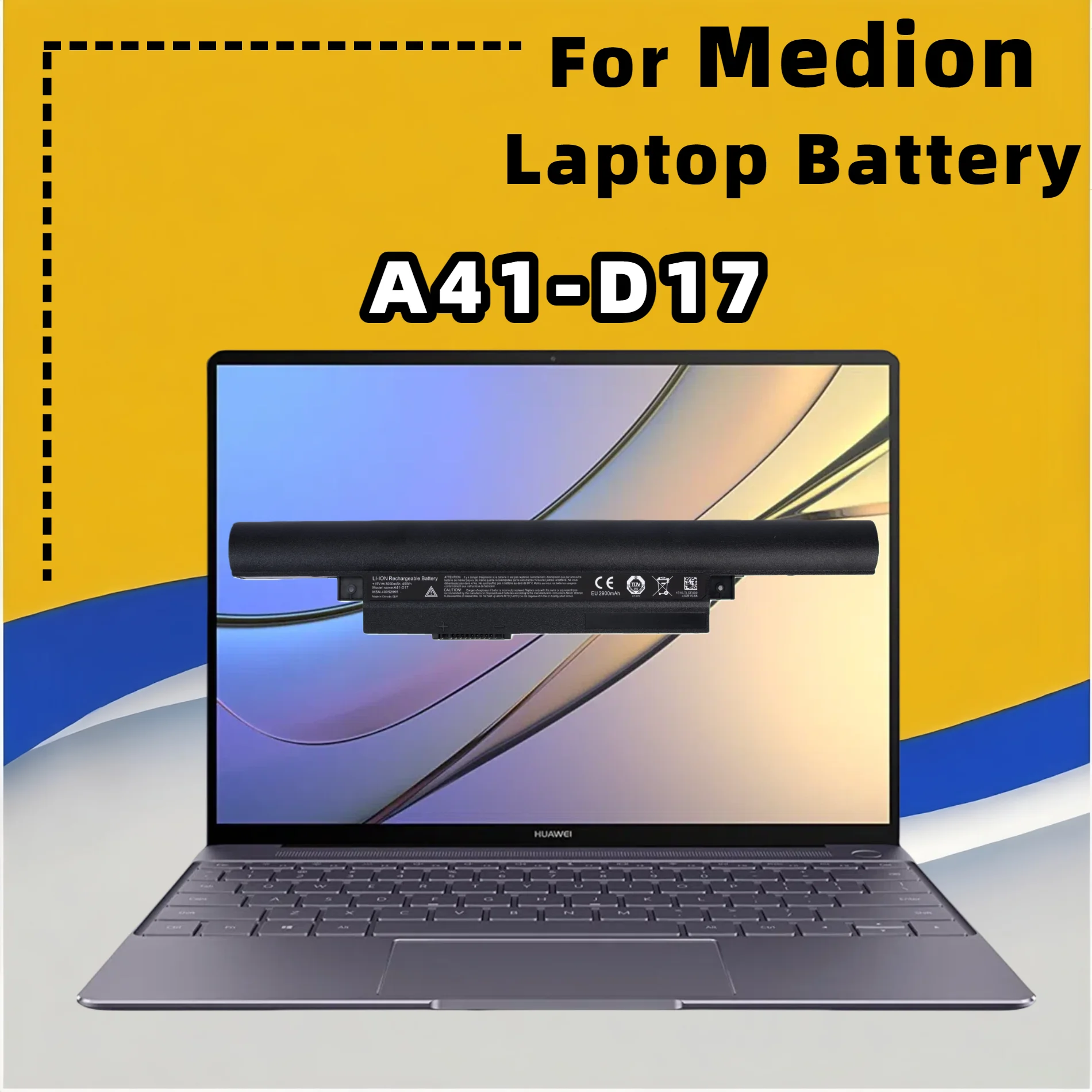 FRLESUI لبطارية Medion أكويا E7415 E7415T E7416 E7419 Erazer P7644 P7648 P7643 P7647 MD99852 MD99310 A41-D17