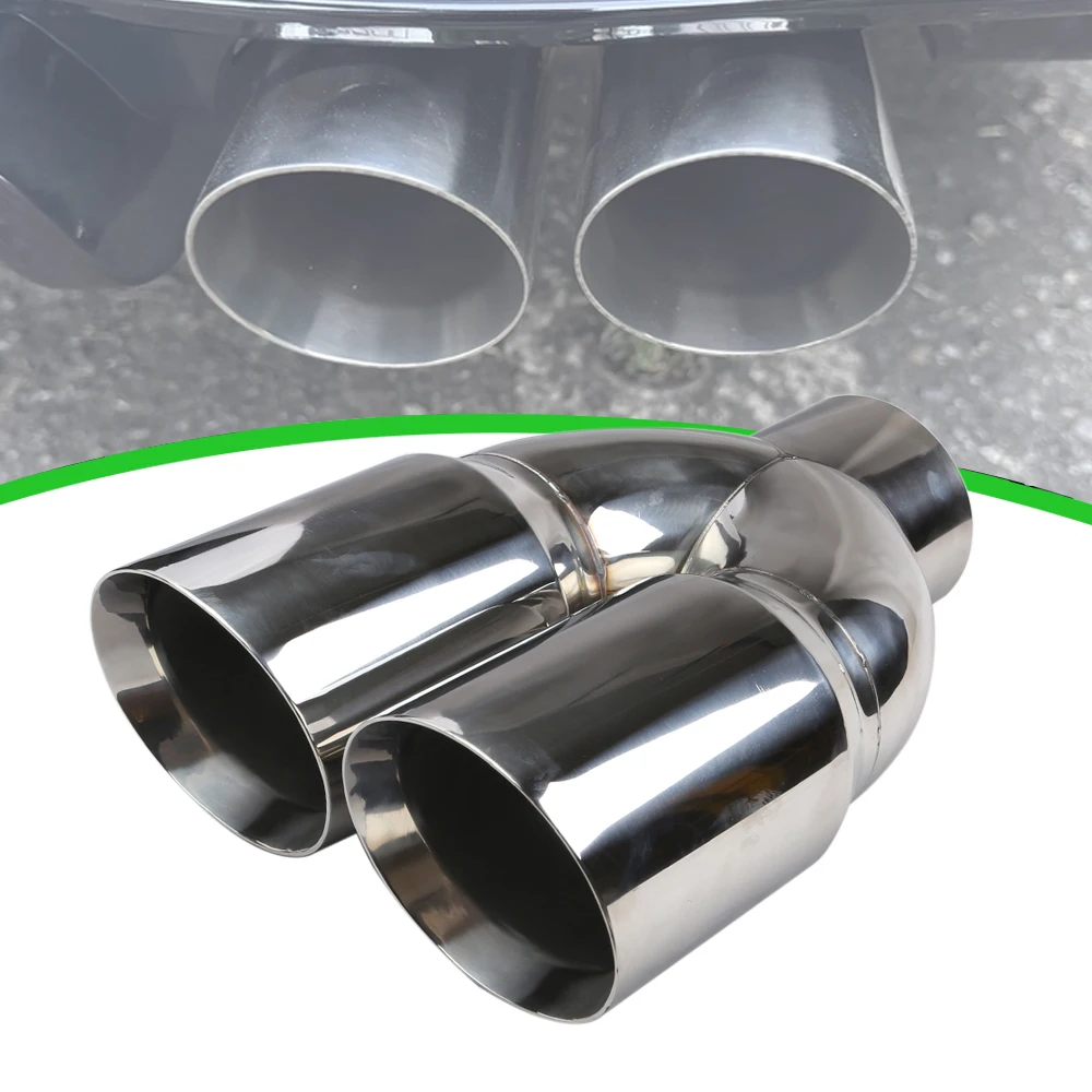 

Выхлопная насадка из нержавеющей стали с двойным выходом, 5 дюймов, сварная, для пикапов, сверхпрочная, с высокой износостойкостью