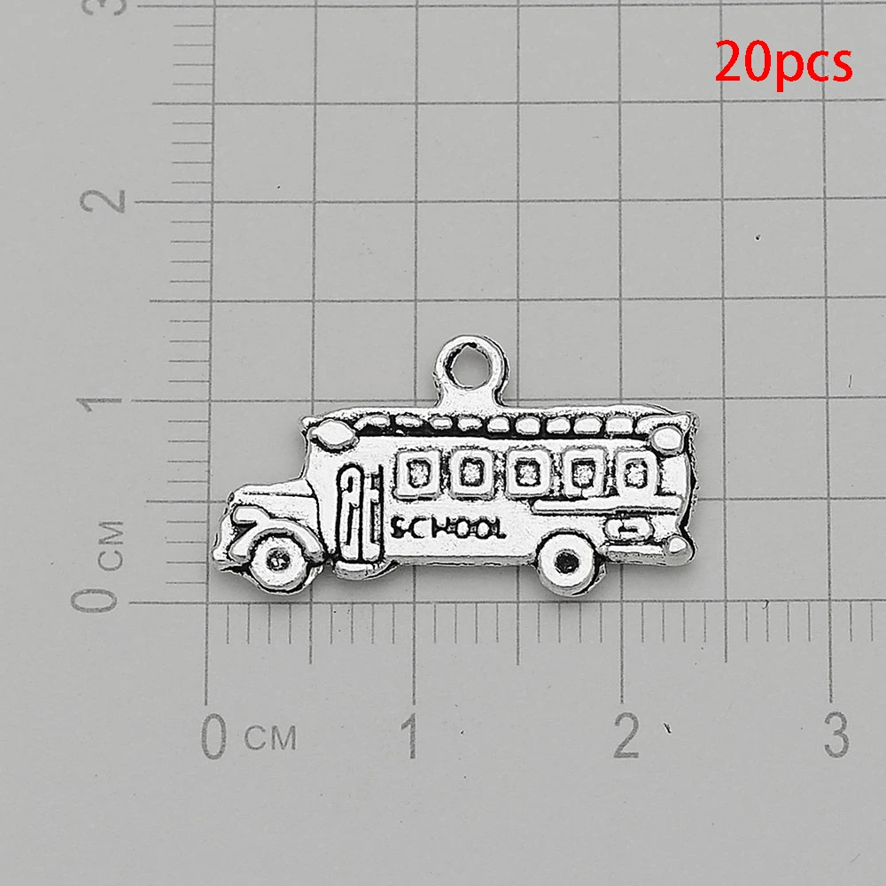 10/20/30pcs/lot Vintage Back To School Charms Graduation Hat Notebook Crayon Schoolbag Pendants For Diy Jewelry Making Supplies