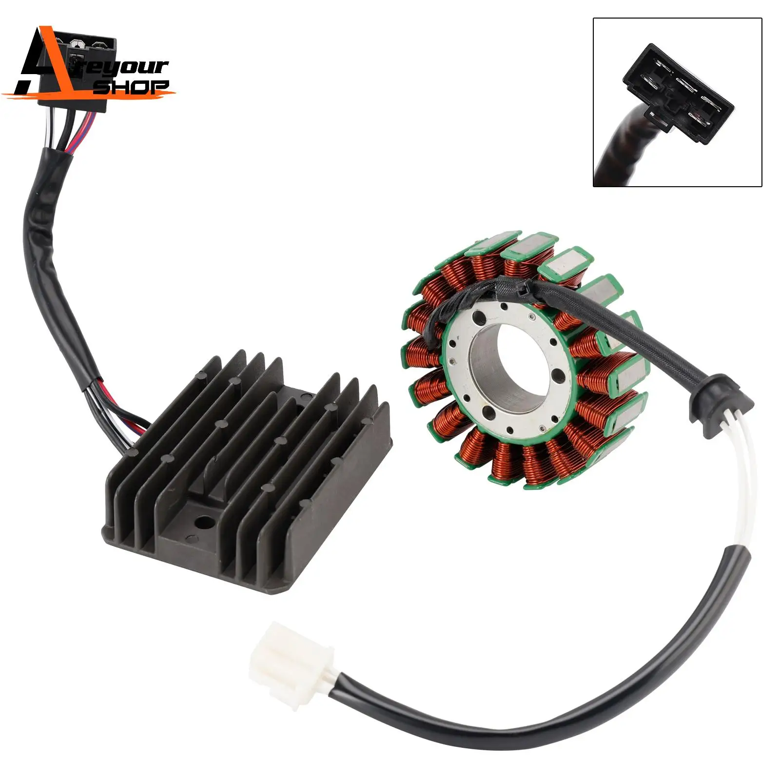 

Areyourshop Stator & Regulator for Suzuki GSXR600 GSX-R600 2001-2003 GSX-R750 2000 2001 2002 2003