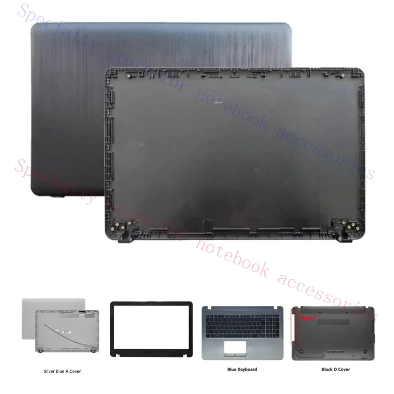 Replace cover for x540l x540la x540lj x540s x540sa x540sc lcd back cover front frame hinges hand rest lower case upper case