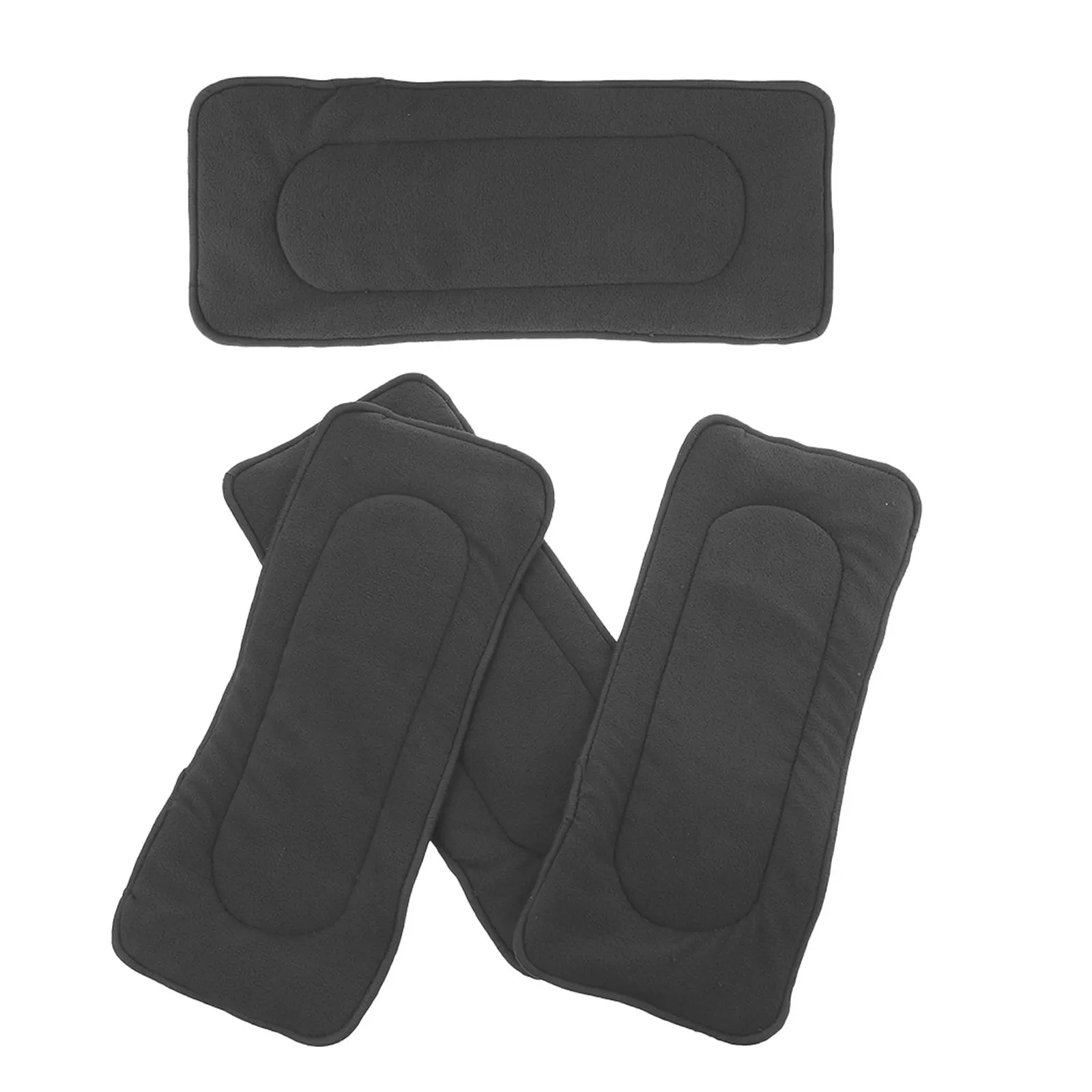 4Pcs Reusable Cloth Diaper Inserts Baby Charcoal Liners Five Layers Absorbent Soft Washable Infant Nappy Replacement Absorbing