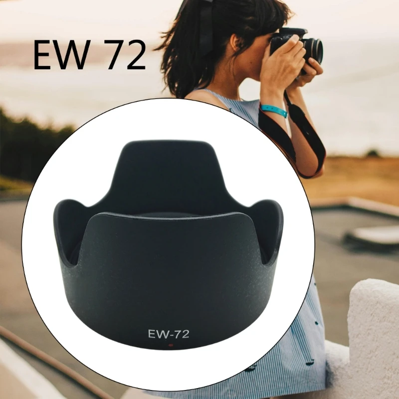 Camera Lens Hood EW-72 Lens Shade Thay Thế Sửa Chữa Bảo Vệ Ống Kính Cho EF 35Mm F/2 IS Ống Kính Máy Ảnh