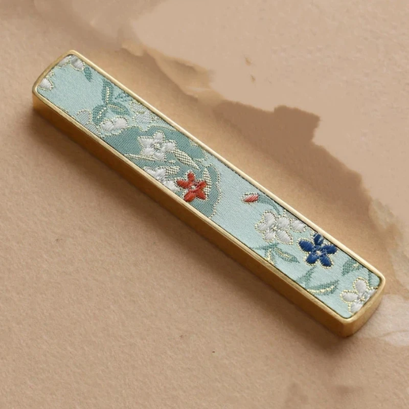 Multifunctional Study Ornament Metal Paperweight Calligraphy Painting Page Press Desktop Decor Chinese Calligraphy Stationery