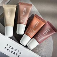 Summer Fridays Popular Mini Set Lip Balm Sugar Iced Coffee Hot Cocoa Moisturizing Smooth Soft Lipstick Cosmetics Makeup Lip Care
