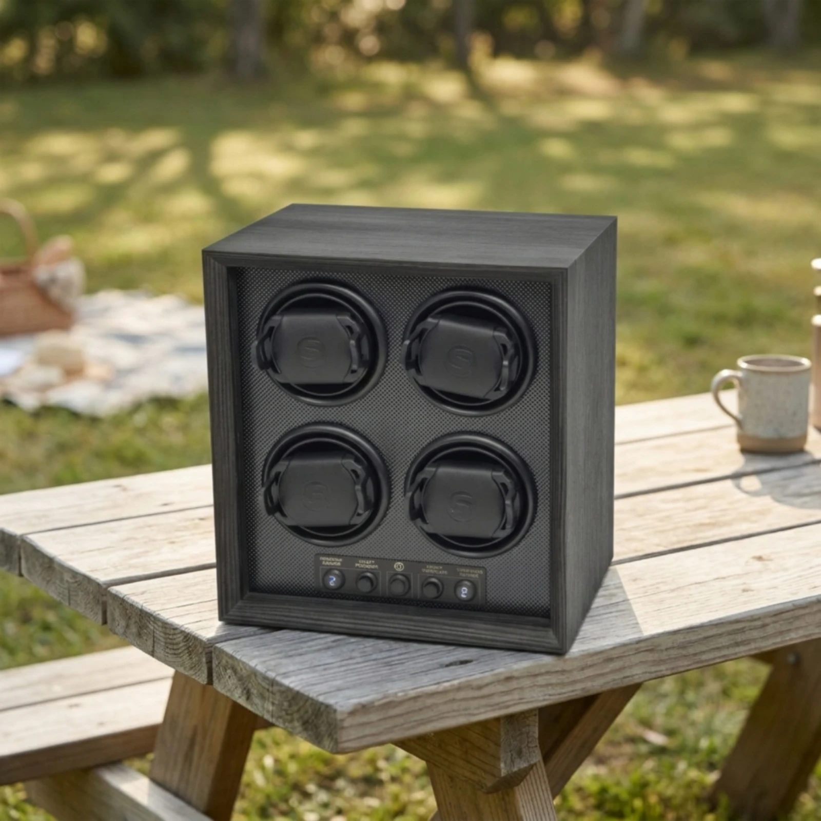 Automatic Watch Winder Box Quiet Automatic Watch Winder Compact for Collectors, Dresser, Desk