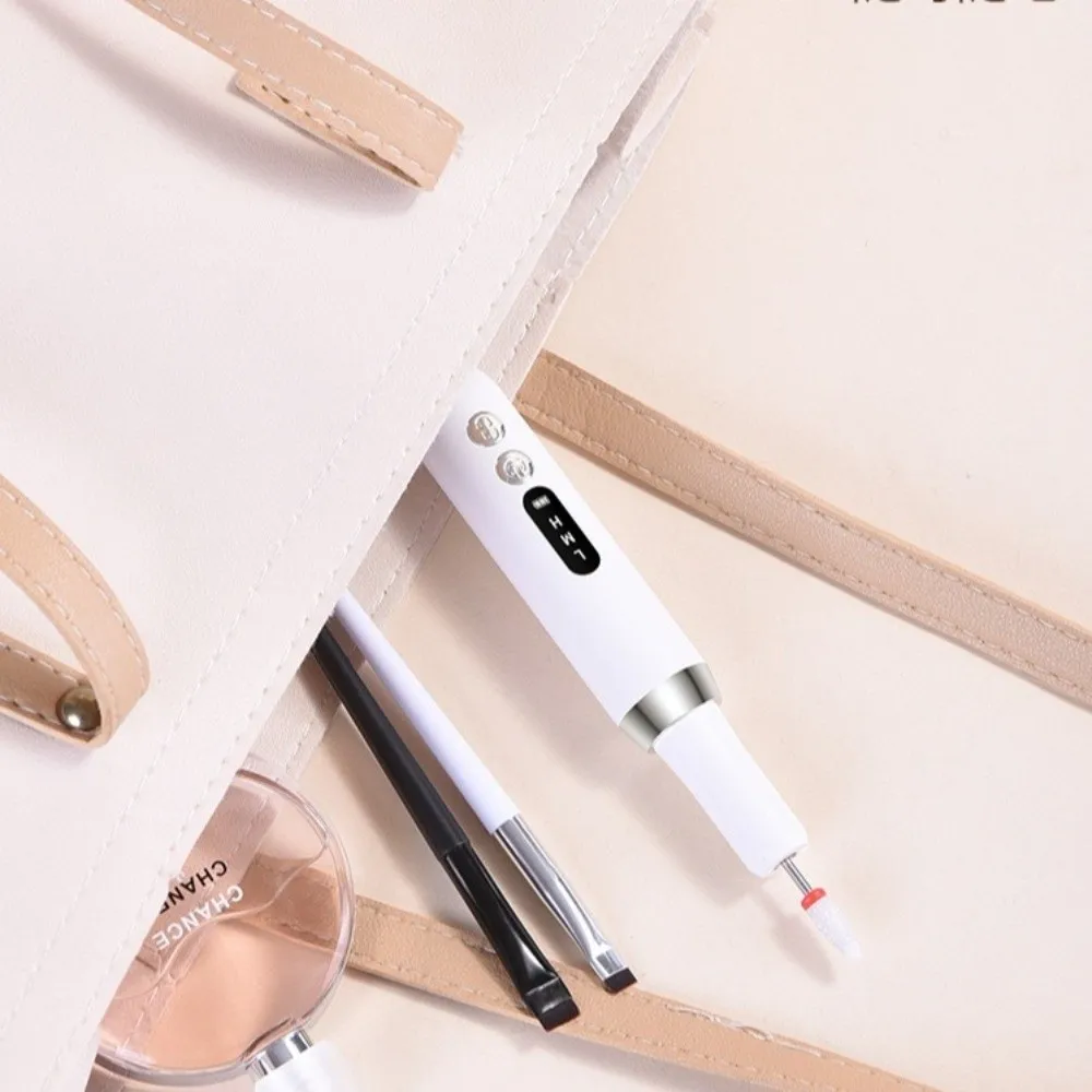 Rechargeable Electric Nail Polisher Dead Skin Removal Low Noise Manicure Machine Included Drill Bits Sanding File Pen