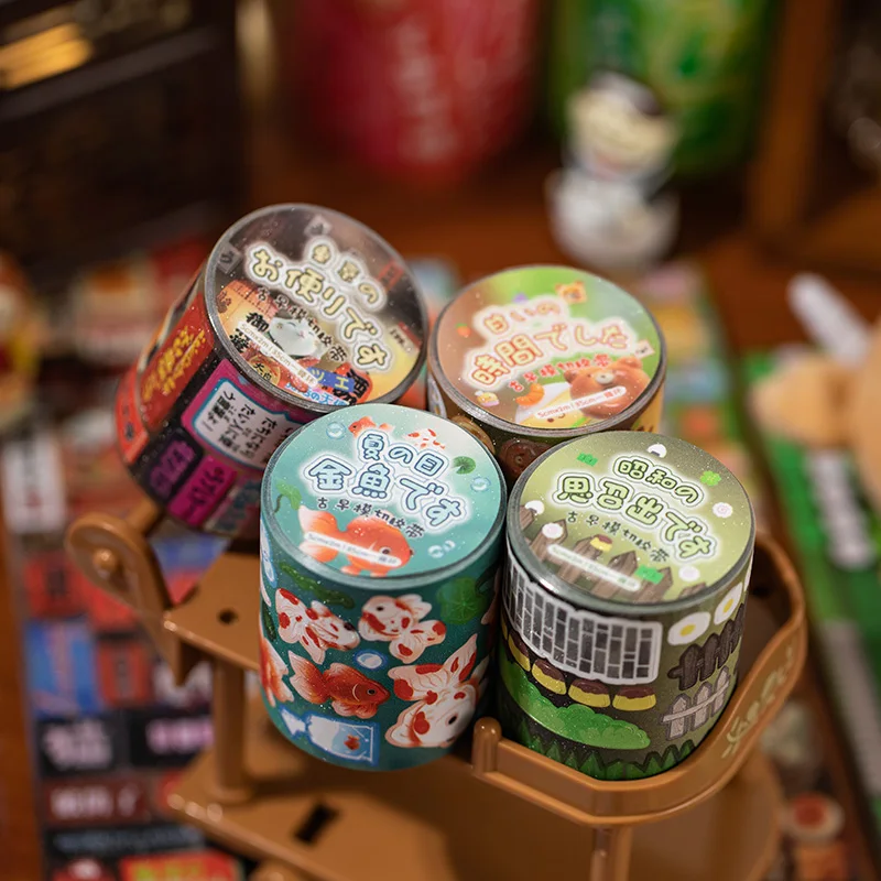 Graffiti Hand Tent Kawaii Retro Tape Sticker Cute Cartoon Creative Decorative Stickers School Stationery