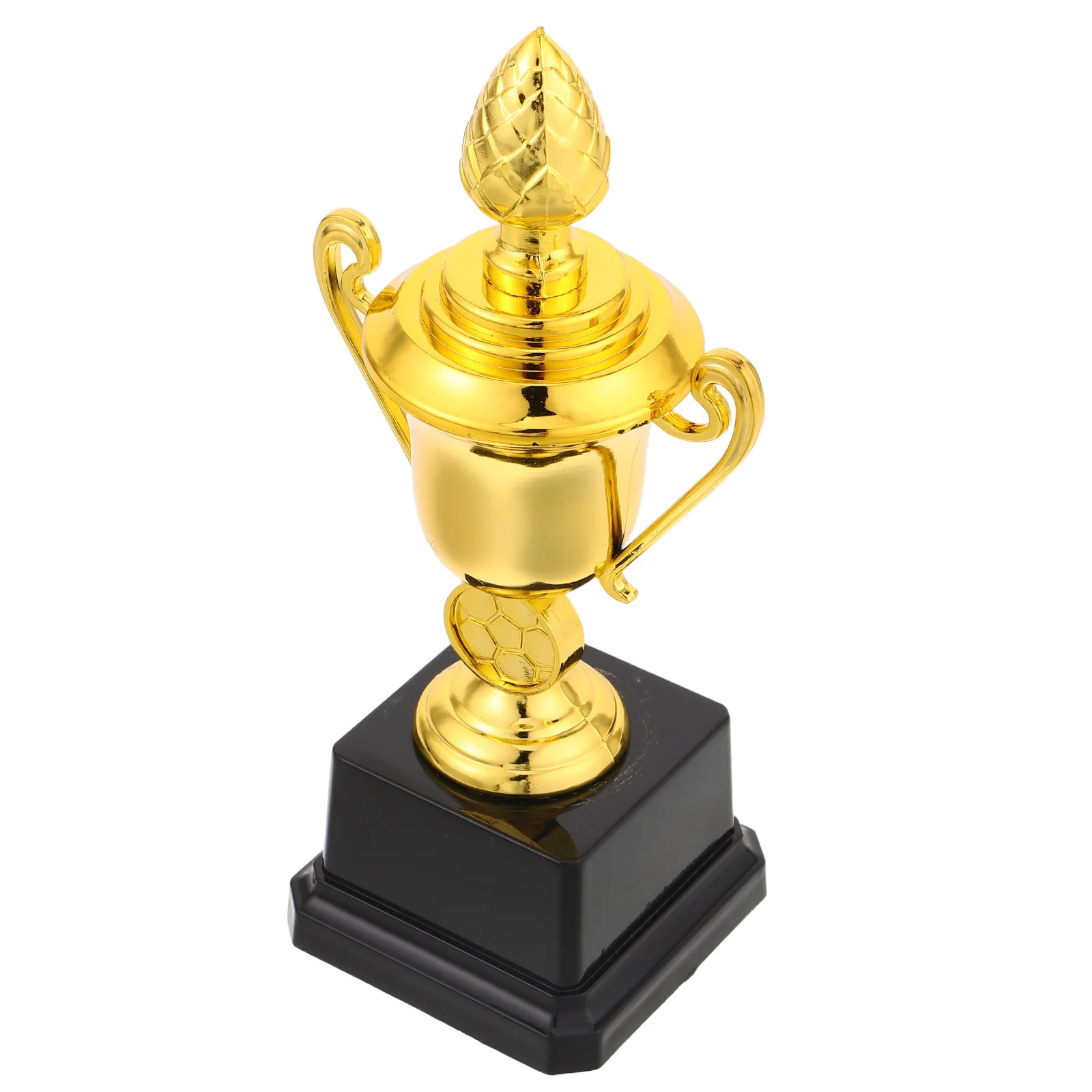 

Gold Plastic Soccer Trophy Cups Sports Events Award Kids School Competitions Football Party Favors Classroom Rewards Lightweight
