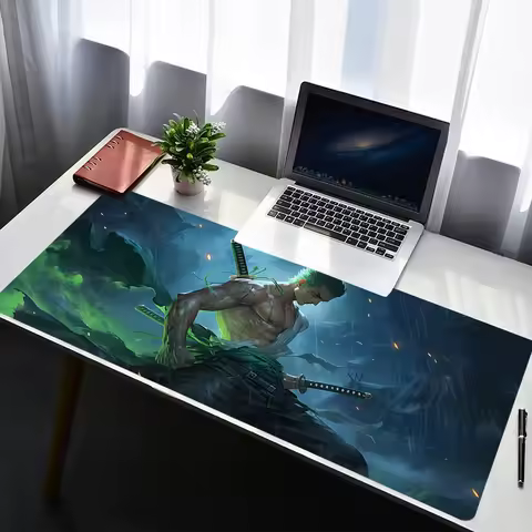 Mouse Pad PC Accessories One Piece Zoro Non Slip Rubber Mousepad Laptop Gamer Office Keyboard Pad Computer Gaming Desk Mouse Mat