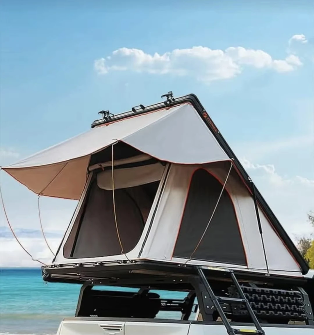 Outdoor camping high quality roof roof tent hard shell car camping aluminum roof box tent, tent