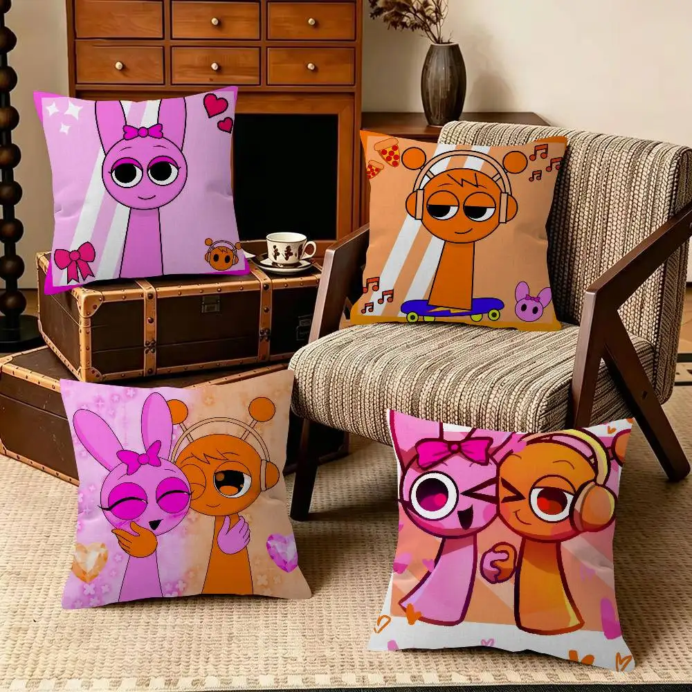 Pinki Oren S-SPRUNKI   Cushion Cover Pillowcase Upholstery Sofa Throw Pillow Home Decor Pillowcas