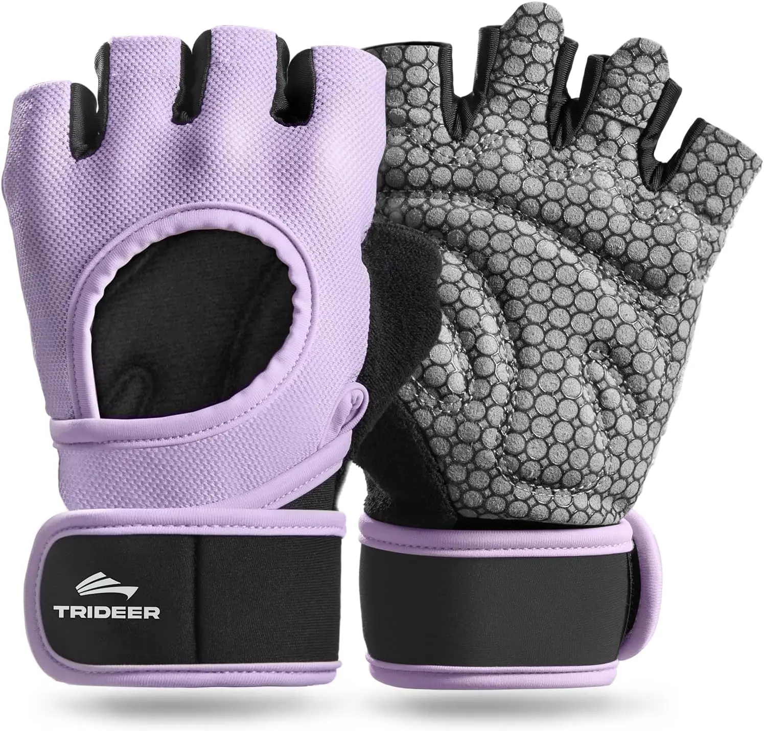 Trideer Weight Lifting Gloves for Women Men with Wrist Support, Workout Gloves Women Full Palm Protection for Gym Training, Fitn