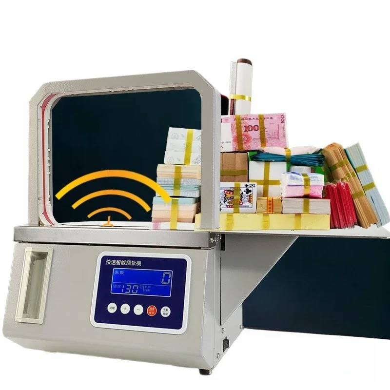 Small strapping machine plastic belt glueless baler automatic fast strapping machine cable tie machine opp belt strapping