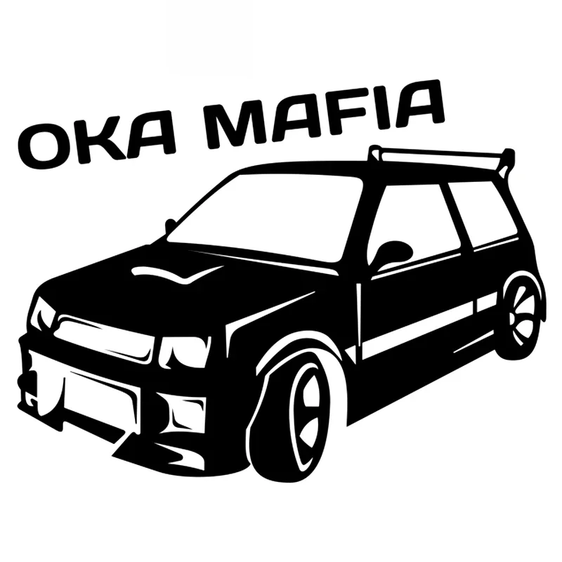

Car Sticker Oka Mafia Funny High Quality PVC Decal Decoration Accessories Stickers Creative Waterproof Black/White,20cm*15cm