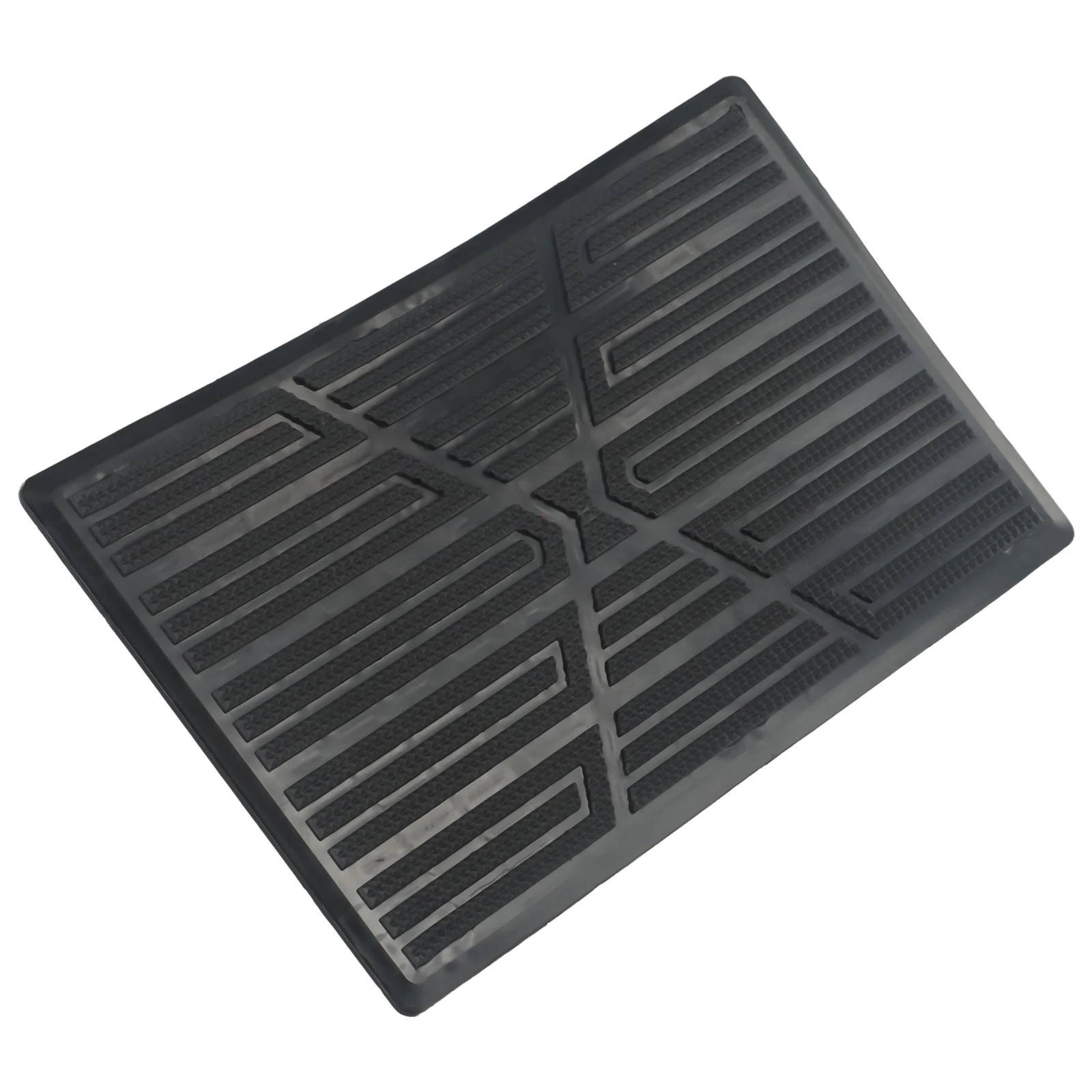 Car Carpet Plate Floor Pad Heel Foot Mat Pedal Patch Cover Black PVC Waterproof Heel Foot Mat Pedal Patch Cover