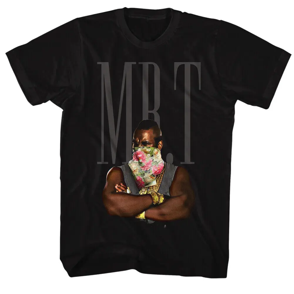 Mr T Arms Folded Flower Bandana On Face Men's Shirt The A Team B Baracus