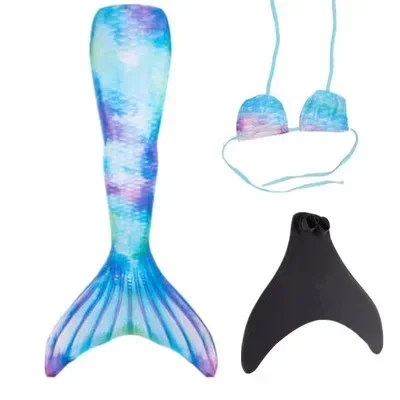 2024 Nieuwe Kinderen Volwassen Zwemmen Zeemeerminstaart Meisje Moeder Cosplay Zeemeermin Kostuum Kinderen Party Gift Fantasie Badpak Met Monofin Fin