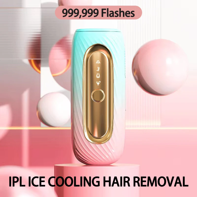 Bikini Line IPL Pulses Epilator Painless Laser Hair Removal Face & Body Professional Hair Removel Device With LCD Display