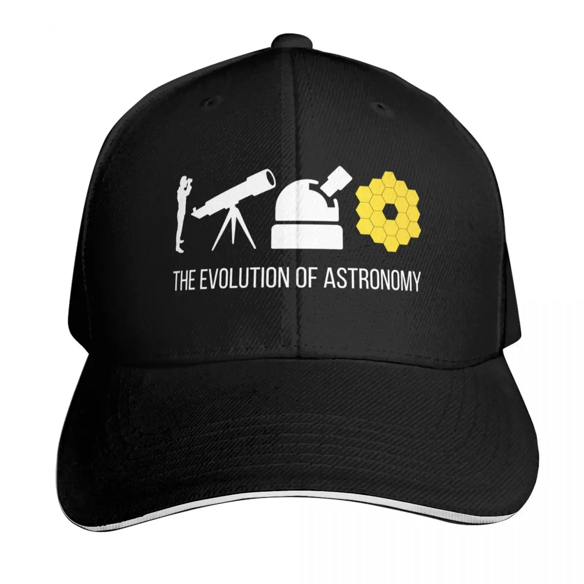 The Evolution Of Astronomy James Webb Telescope Baseball Cap Men Women Casual Summer Sport Sun Cap