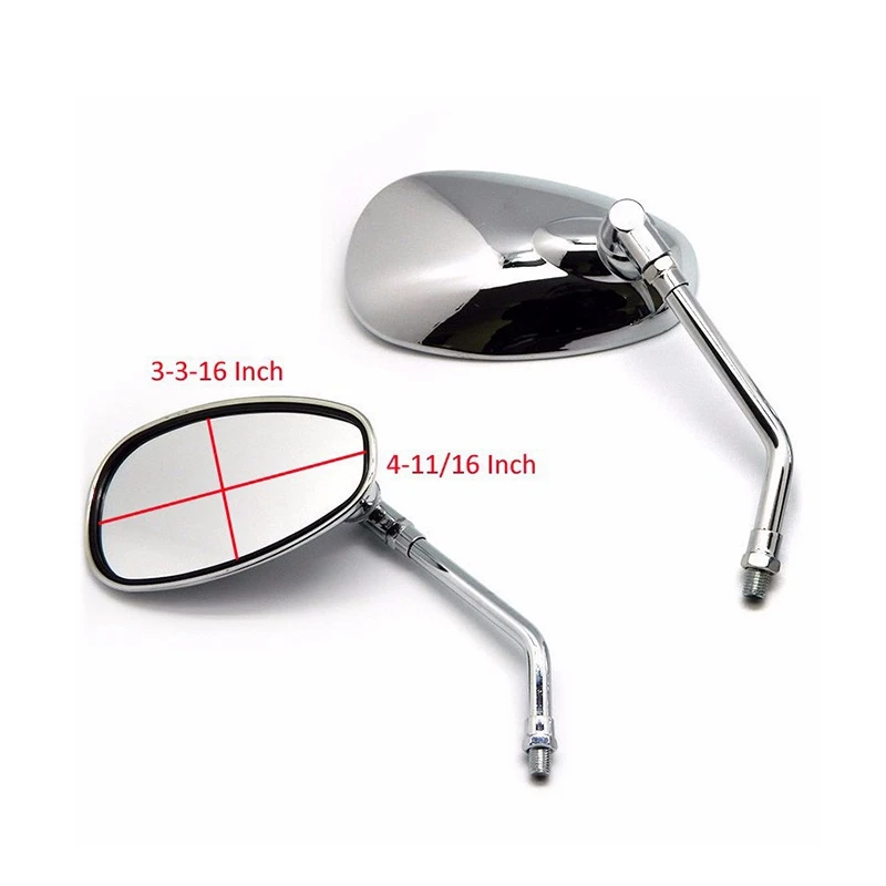 1 Pair Motorcycle Mirror Motorbike Rear View Mirror for YAMAHA Vmax Virago 535 V-Star 650 1100 1300