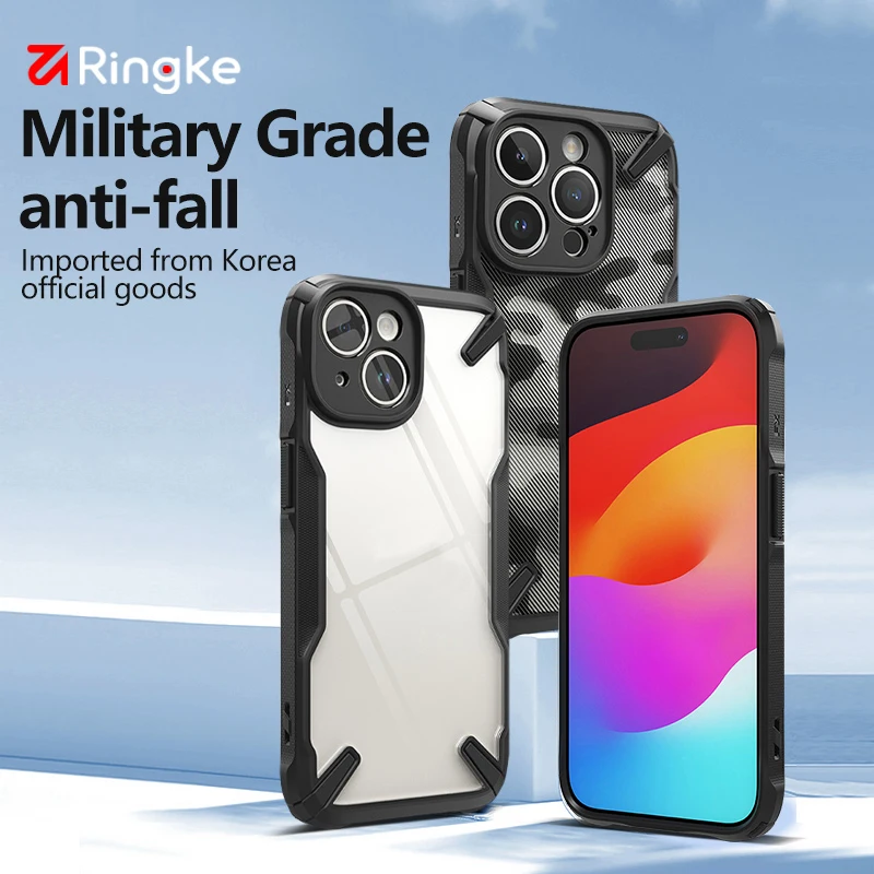 Ringke Case Compatible with iPhone 15  Hard Back Heavy Duty Shockproof Advanced ProtectivePC+ TPU Bumper Phone Cover