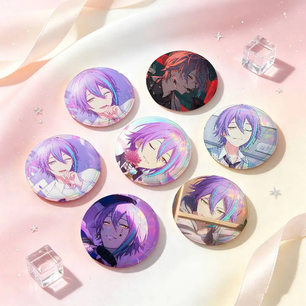 Kamishiro Rui Anime Figure Badges 25 32 44 58 75 Mm Round Cosplay Pin Bag Decor Fans Collect Friends Gifts Brooch Souvenir