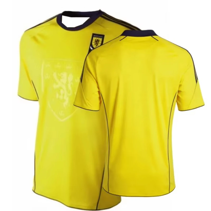 Camiseta Deportiva de Fútbol Escocesa, Color Azul Marino, con Estampado de León Rampante, Popular entre los Aficionados Escoceses, Edición Transpirable para Hombre