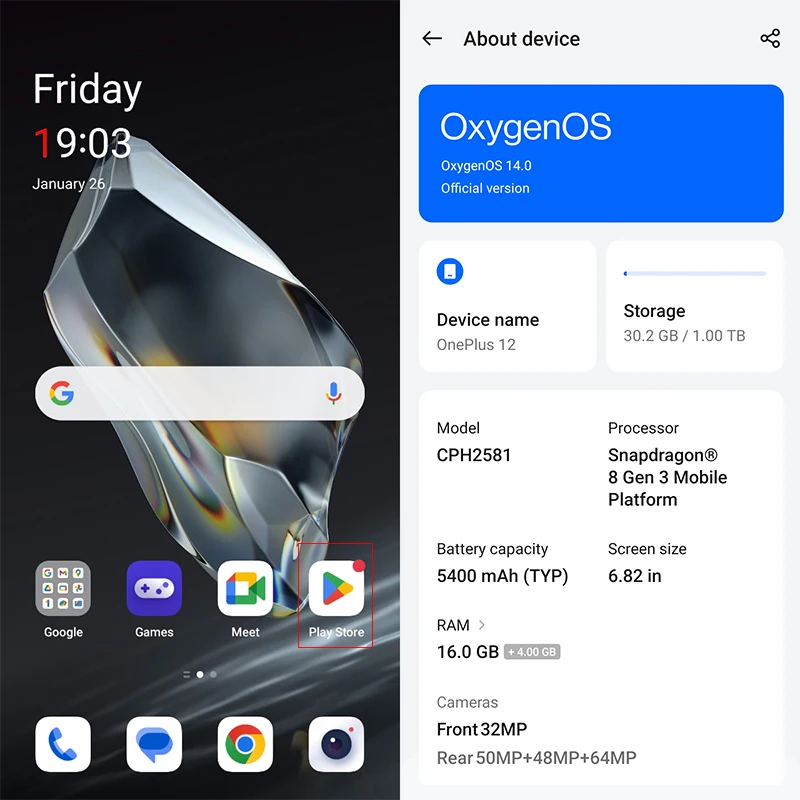 New Global Version OnePlus 12 Snapdragon 8 Gen 3 Hasselblad Camera  2K 120Hz 6.82'' AMOLED 5400mAh Battery 100W SUPERVOOC Charge