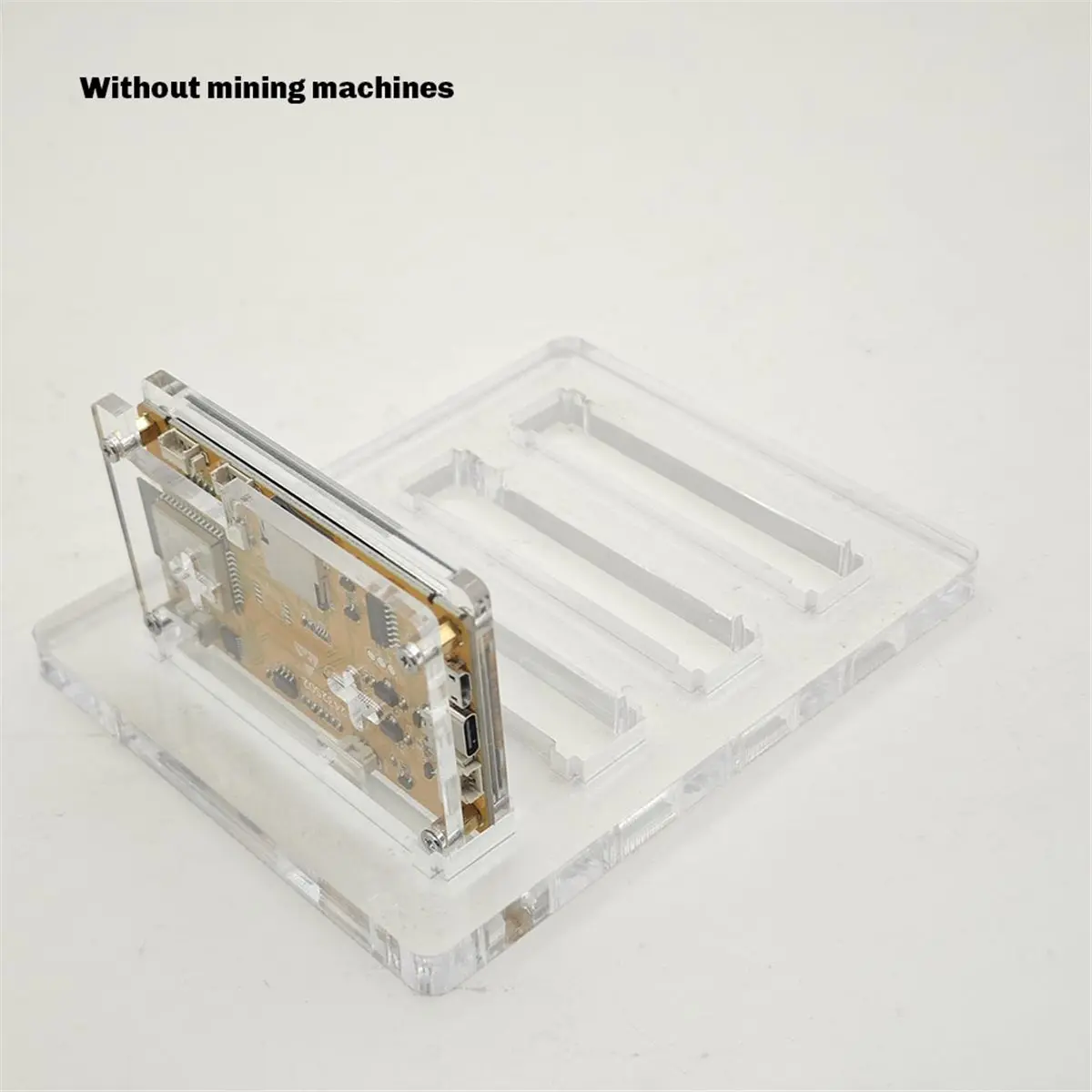 For 2.8 Inch V2 NMMiner + Bracket Holder for Harshrate Bitcoin Crypto Solo Lottery Miner 4 Slots Stand