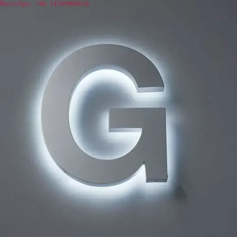 

Waterproof Custom LED Display Illuminated Letter Sign, 3D Backlit Letter Sign, Eye-Catching Hotel Display